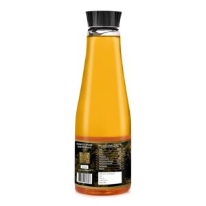 ORGANIC SPIRIT Cold Pressed Yellow Mustard Oil | 100% Pure, Unrefined, Unadulterated | Wooden Ghani/Kolhu Extracted | High Smoke Point | Low Rancidity | Omega-3 Rich | Zero Sugar, Zero Sodium, Zero Cholesterol | Ideal for Cooking & Pickling-1L