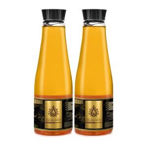 ORGANIC SPIRIT Cold Pressed Yellow Mustard Oil | 100% Pure, Unrefined, Unadulterated | Wooden Ghani/Kolhu Extracted | High Smoke Point | Low Rancidity | Omega-3 Rich | Zero Sugar, Zero Sodium, Zero Cholesterol | Ideal for Cooking & Pickling-2L