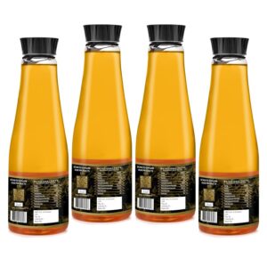 ORGANIC SPIRIT Cold Pressed Yellow Mustard Oil | 100% Pure, Unrefined, Unadulterated | Wooden Ghani/Kolhu Extracted | High Smoke Point | Low Rancidity | Omega-3 Rich | Zero Sugar, Zero Sodium, Zero Cholesterol | Ideal for Cooking & Pickling-4L