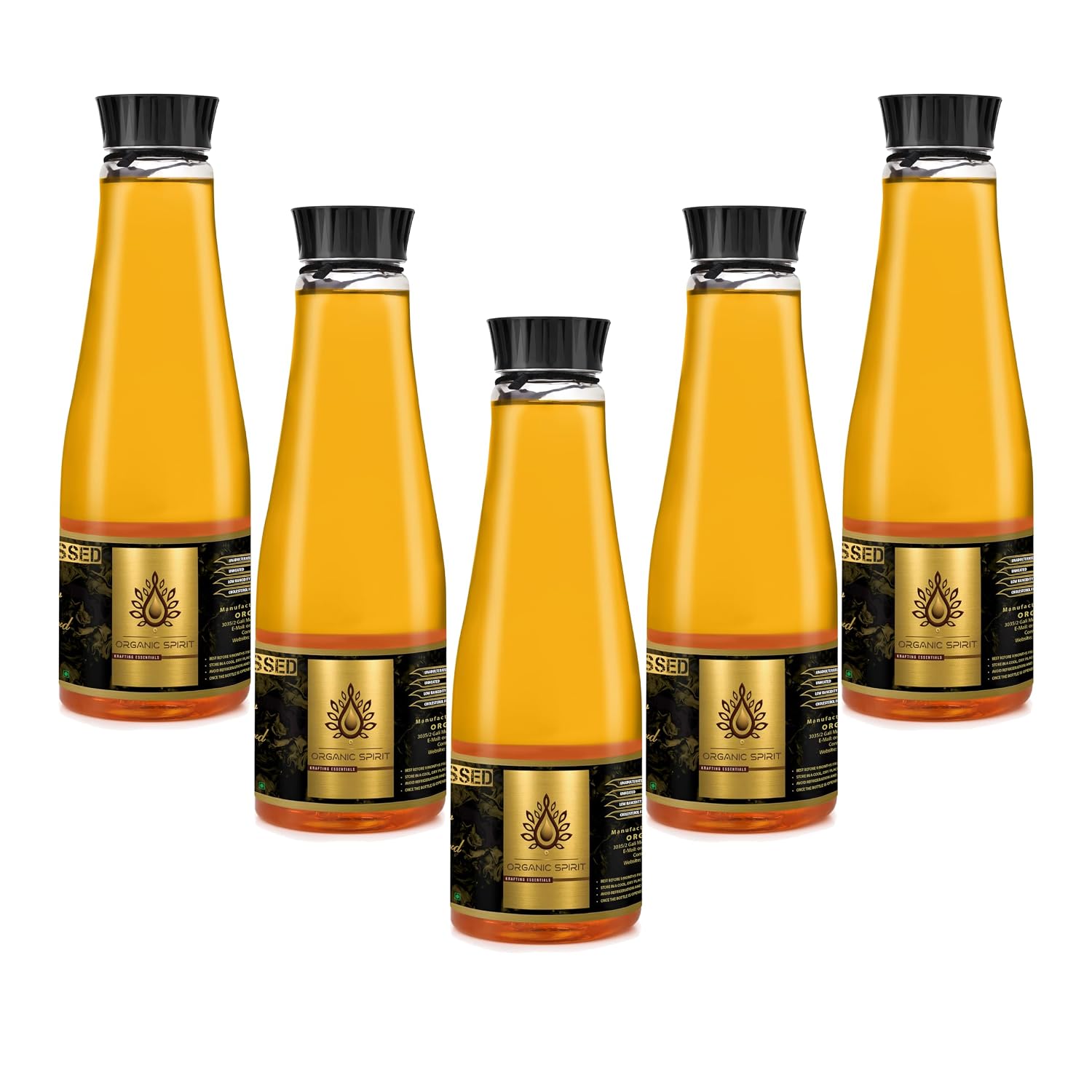 ORGANIC SPIRIT Cold Pressed Yellow Mustard Oil | 100% Pure, Unrefined, Unadulterated | Wooden Ghani/Kolhu Extracted | High Smoke Point | Low Rancidity | Omega-3 Rich | Zero Sugar, Zero Sodium, Zero Cholesterol | Ideal for Cooking & Pickling-5L - Image 2